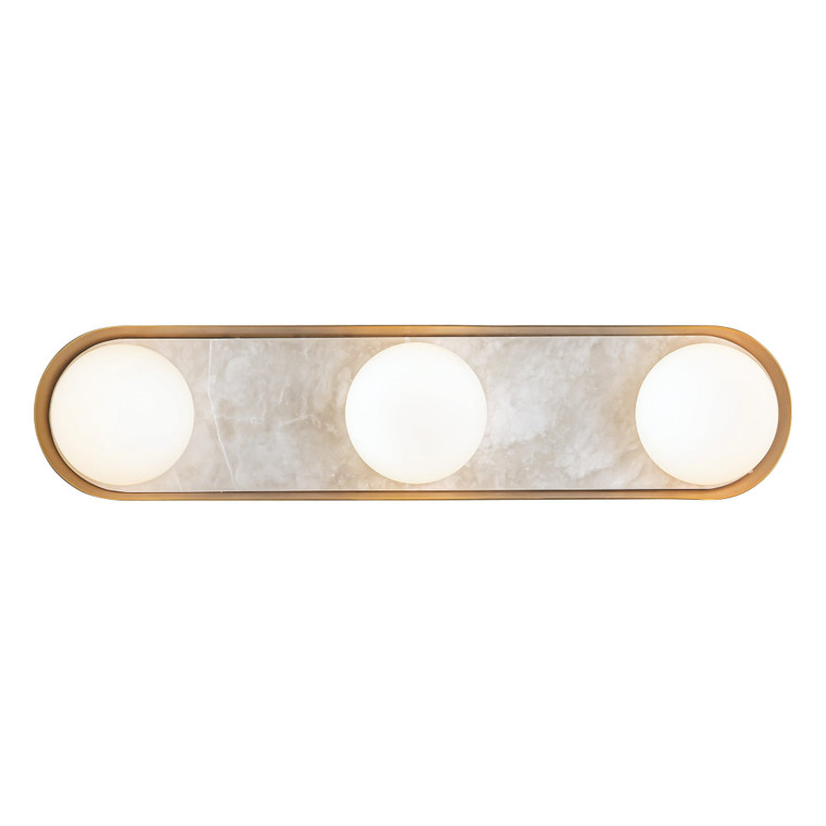 Alonso 23-in Vintage Brass LED Wall/Vanity