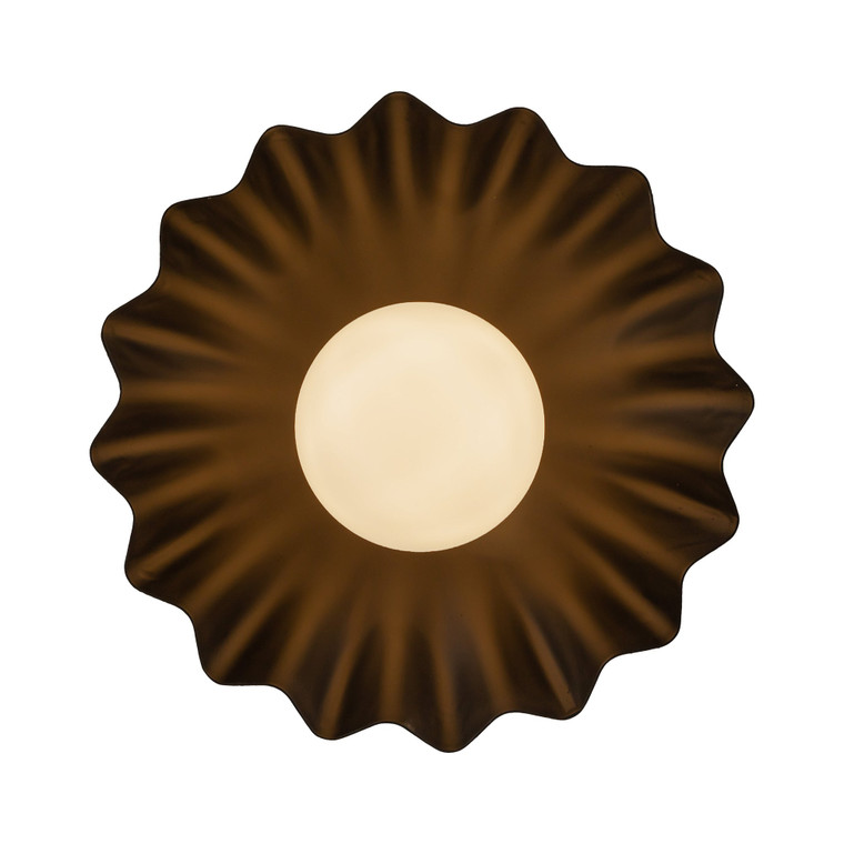 Soleil 10-in Matte Black/Opal Glass LED Wall/Vanity Light