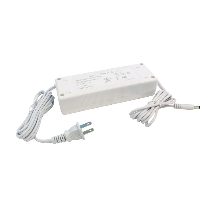 Nora NATL-596W 24V 96W Cord + Plug Direct Plug-in Driver, White