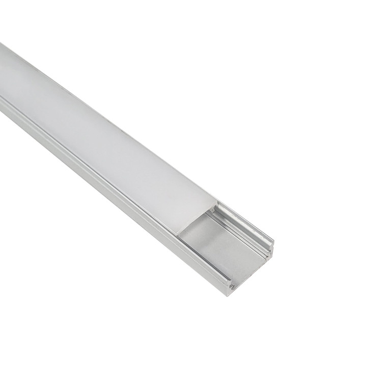 Nora NATL2-C24A 4 ft Shallow Channel for COB LED Tape Light, Aluminumminum Finish