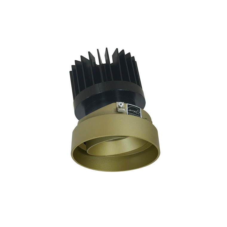 Nora NIO-4RTLA40XCH/HL 4 inch Iolite LED Round Trimless Adjustable, 1500lm/2000lm/2500lm (varies by housing), 4000K, Champagne Haze Adjustable / Champagne Haze Reflector