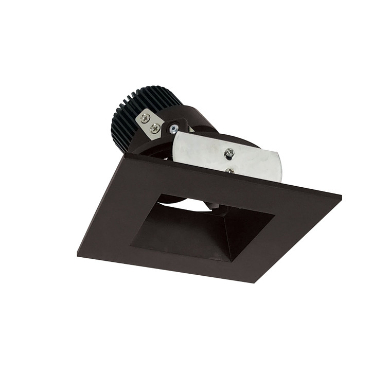 Nora NIO-4SDSQ27XBZ/10 4 inch Iolite LED Square Adjustable Reflector with Square Aperture, 1000lm / 14W, 2700K, Bronze Reflector / Bronze Flange