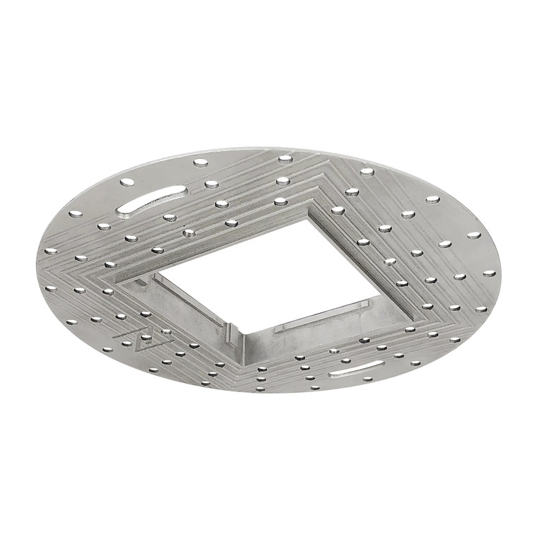 Nora NIO-TLMR-4PS 4 inch Square Trimless Mud Ring for 4 inch Iolite PLUS Square Trimless