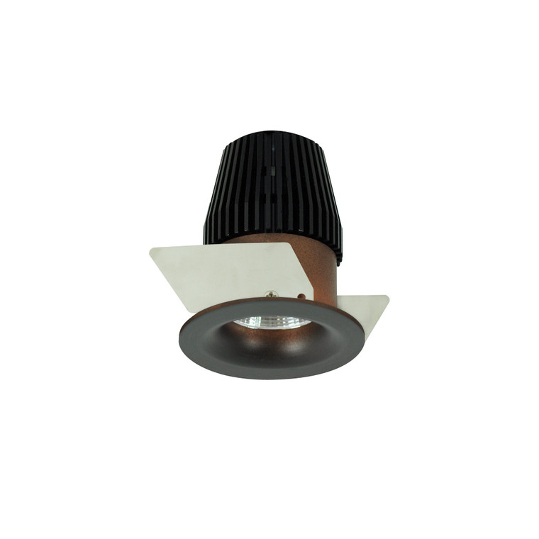 Nora NIOB-1RNB30XBZ 1 inch Iolite LED BWF Round Bullnose, 600lm, 3000K, Bronze Reflector / Bronze Flange