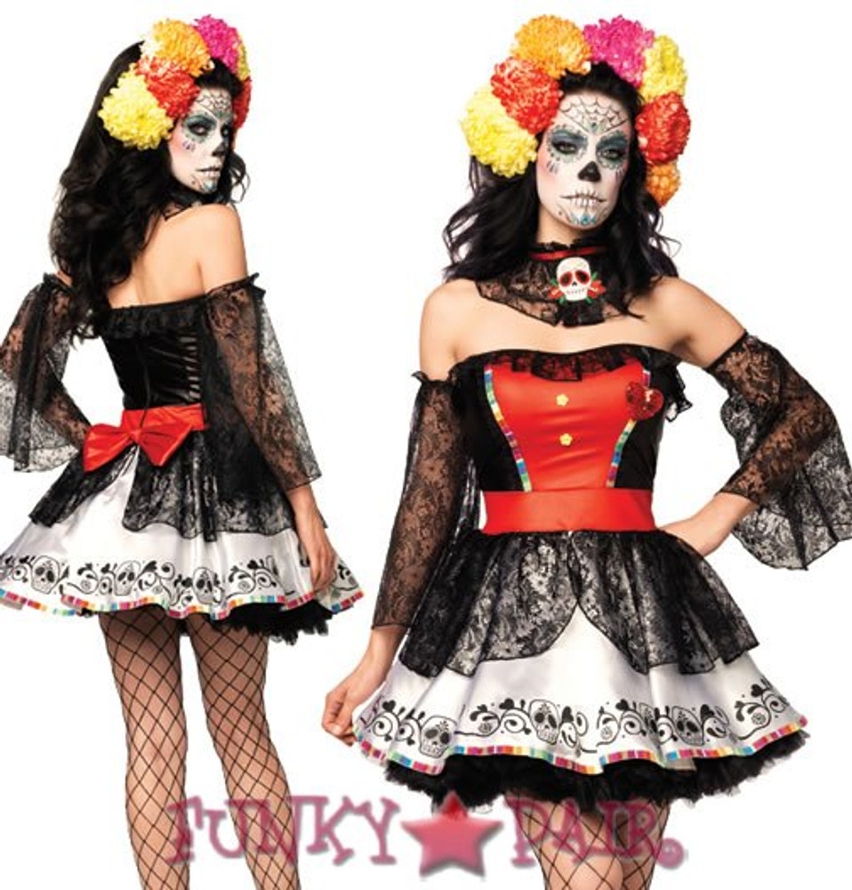 sugar skull dress costume