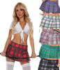 B2521, School Girl Plaid Skirt