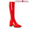Red Women's Go Go Boots GoGo-300 | Funtasma