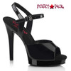 Fabulicious | GLORY-509, 5" Comfort Width Ankle Strap Sandal