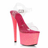 709-VANESSA, 7" Pink Pointed Stiletto Sandal By Ellie Shoes