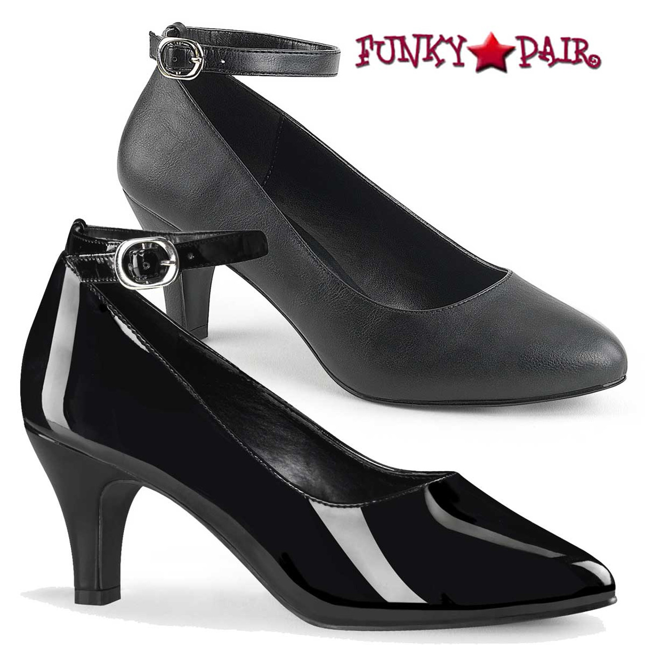 3 inch black pumps