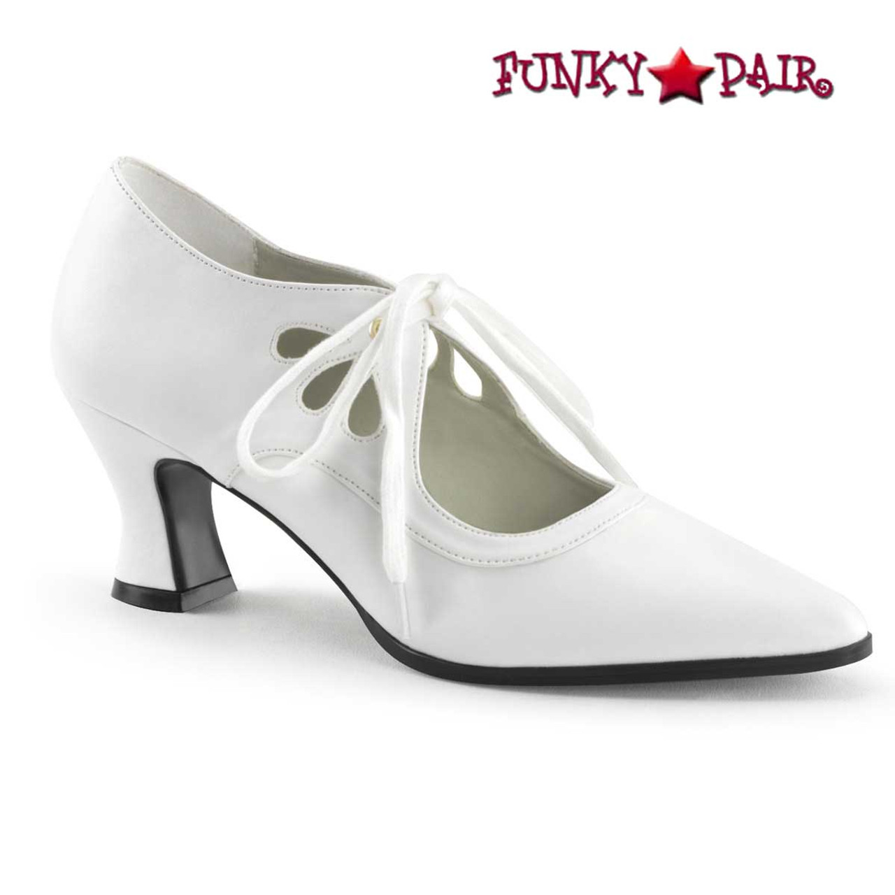 white kitten heel shoes