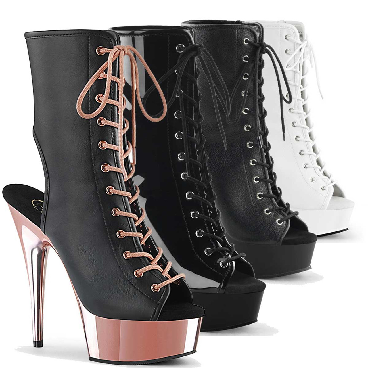 open back ankle boots