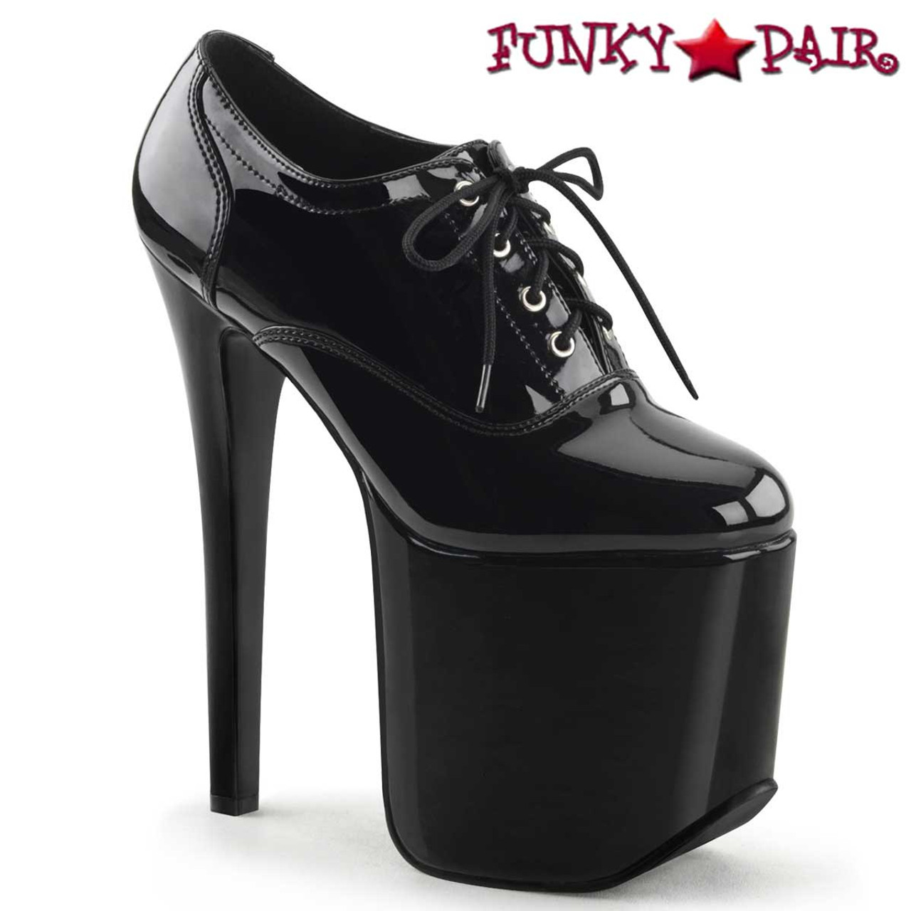 Devious | Tramp-788, 7.25 Inch Fetish Oxford Shoes by Pleaser