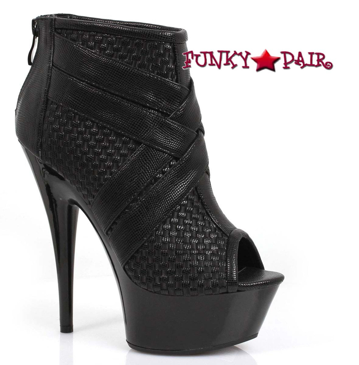 peep toe platform ankle boots