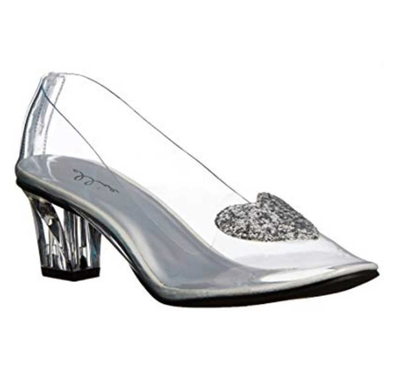 clear 2 inch heels