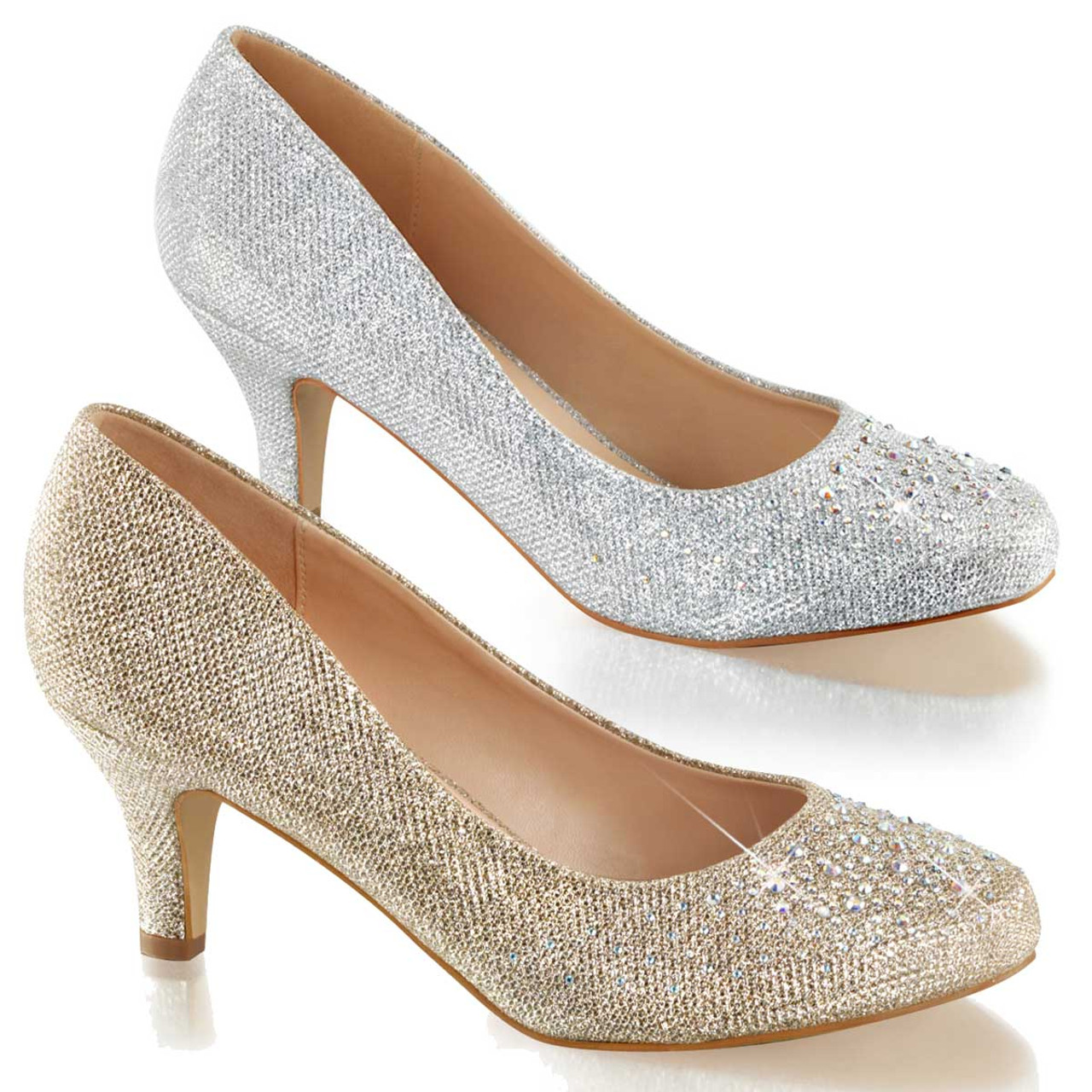 rhinestone kitten heel shoes