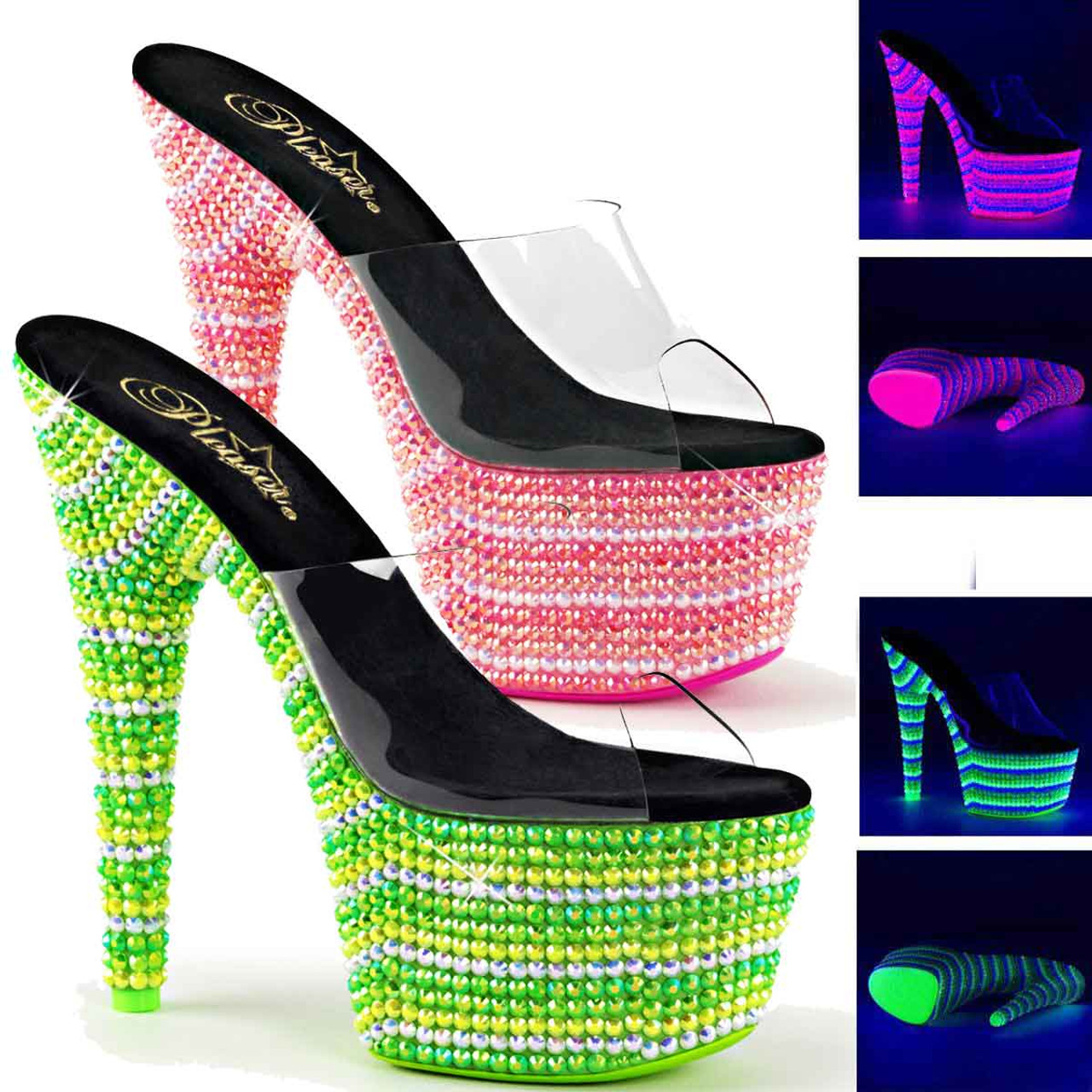 bejeweled pleaser shoes