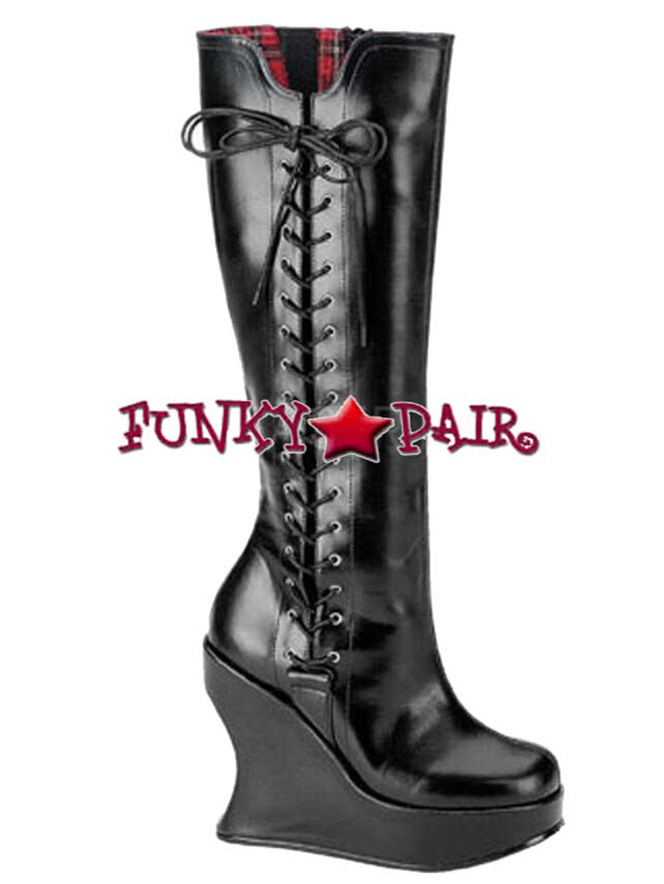 goth wedge boots