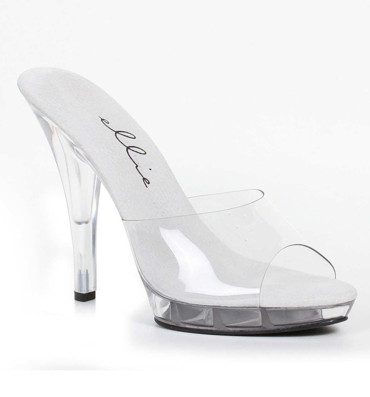 wide width heels white