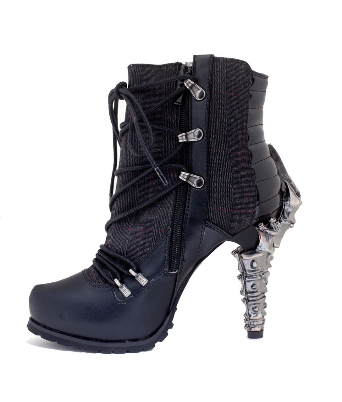 vintage adjustable buckle boots plus size back zipper boots