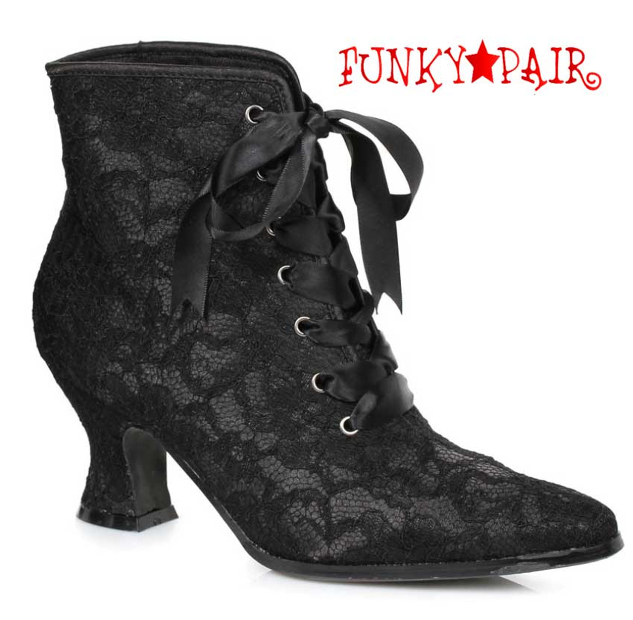 black booties 2.5 inch heel