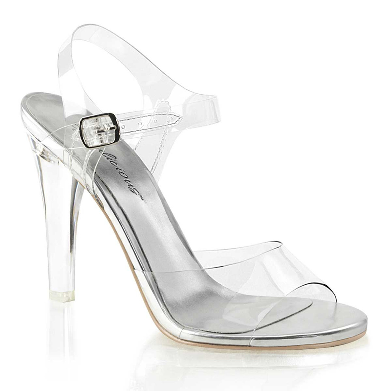 Clear block heels 2 on sale inch