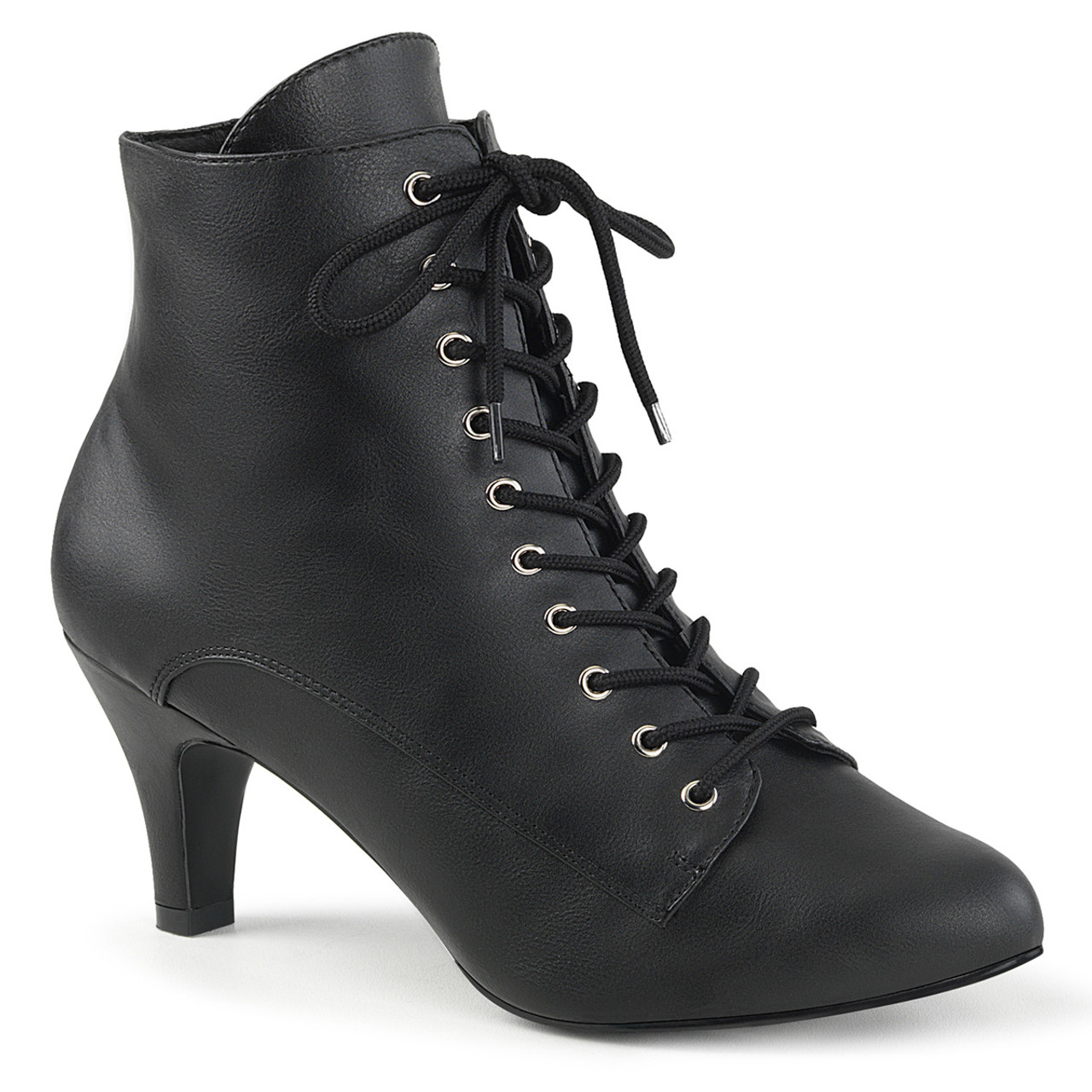 Red TERUI Lace Up High Heel Ankle Boots | i The Label – I The Label