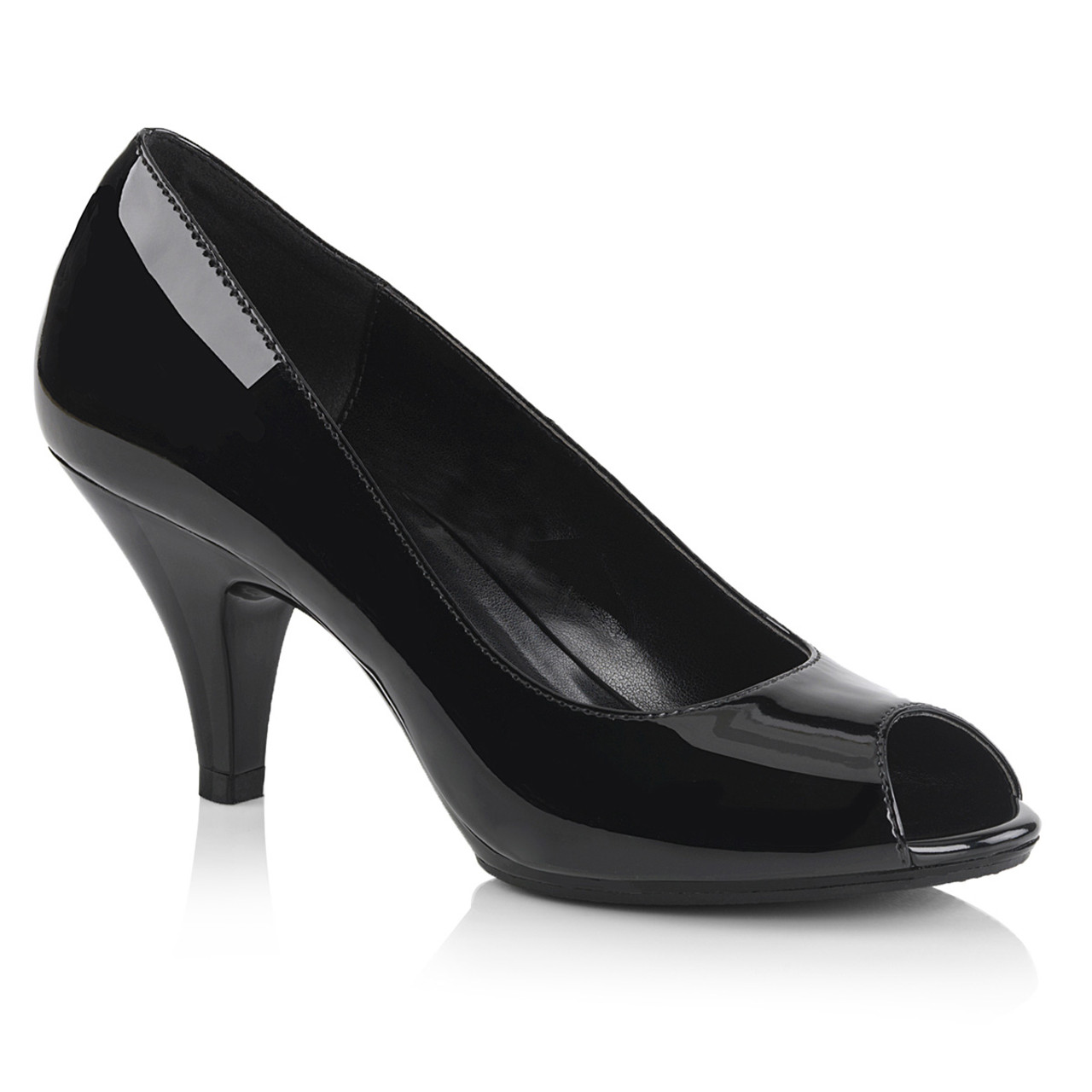 Belle-362, 3 Inch Heel Peep Toe Pump