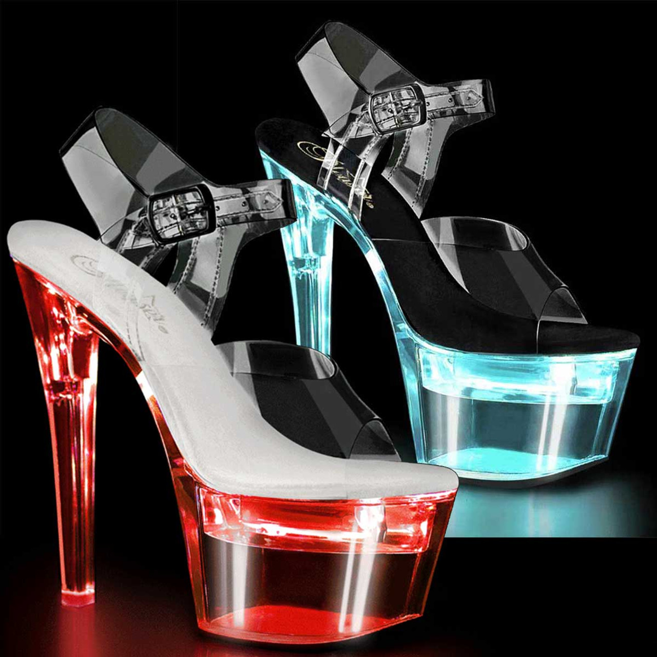 Pleaser | Flashdance-708, 7 Inch LED 