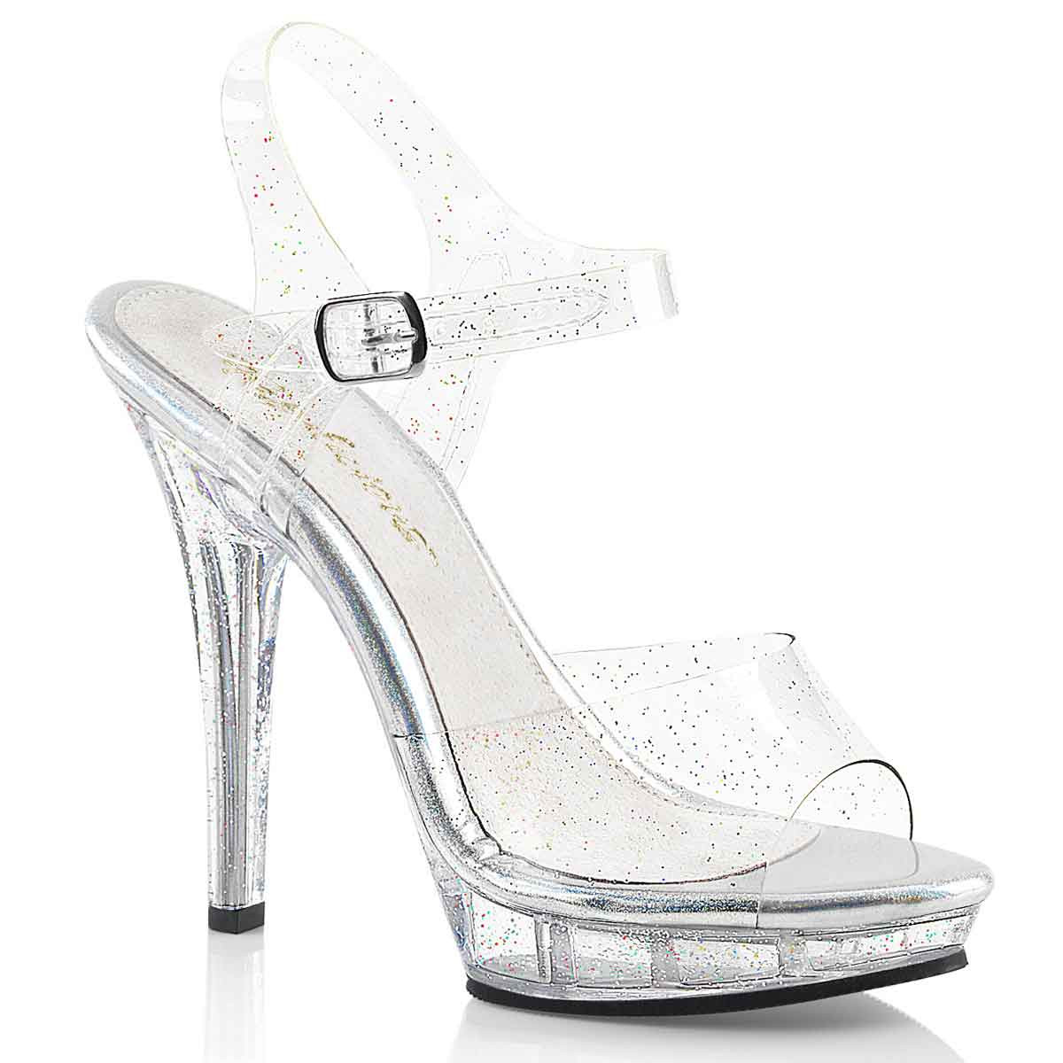 clear strap 3 inch heels