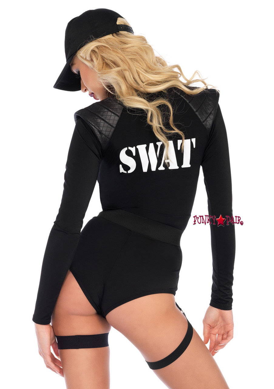 SWAT Team Vest Military Police Cop Fancy Dress Halloween Adult