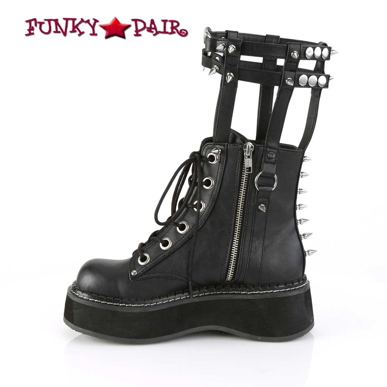 Cage Style Goth Platform Boots