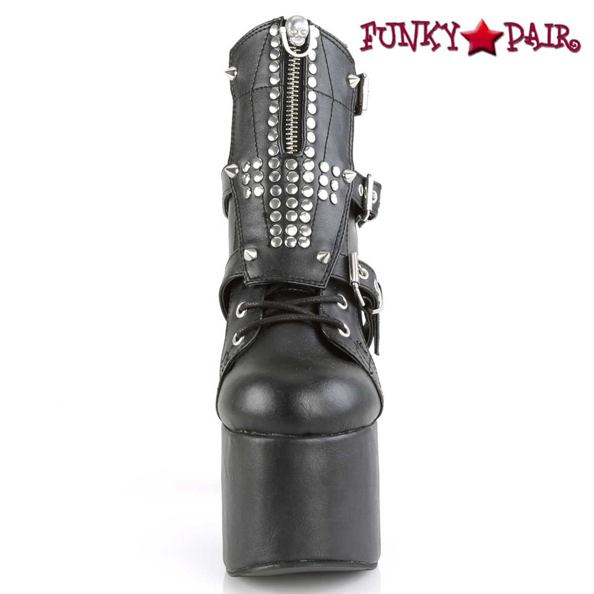 gothic chunky heel boots