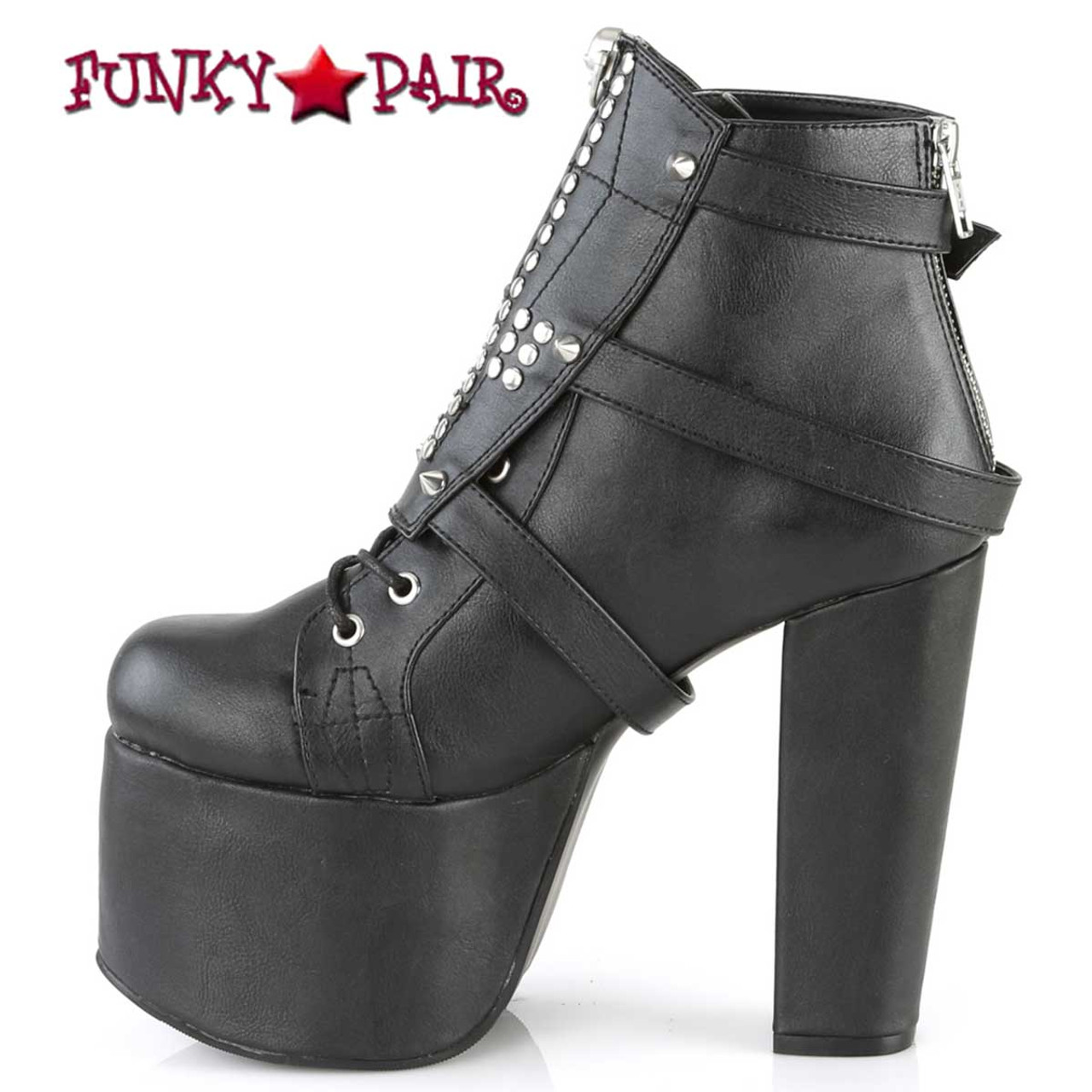 goth chunky heels