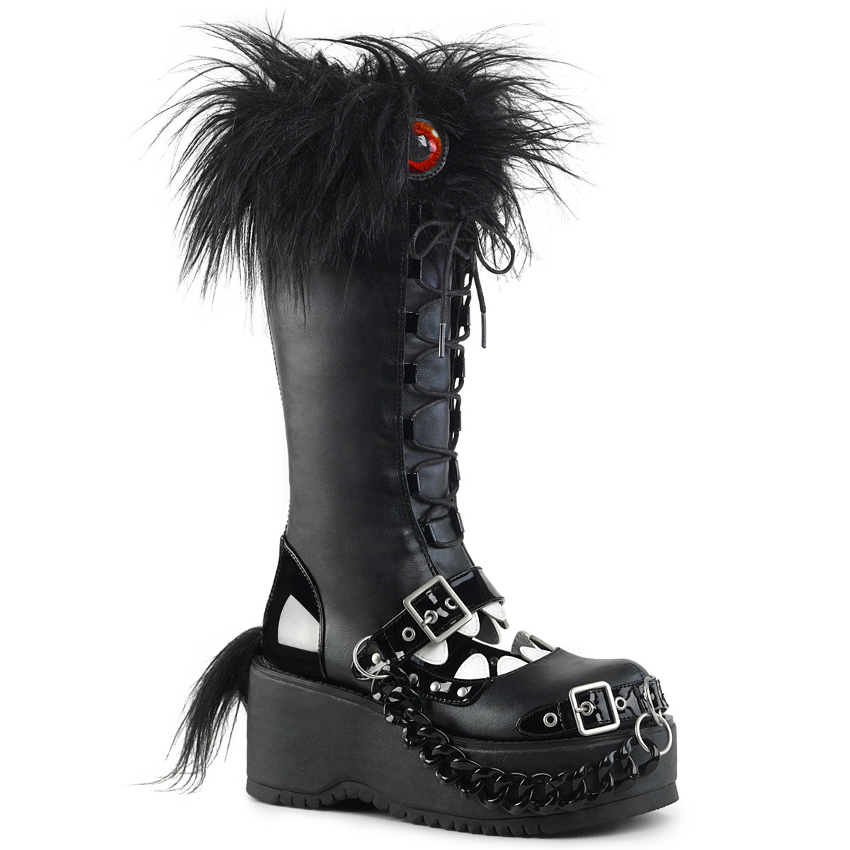 monster ankle platform boots