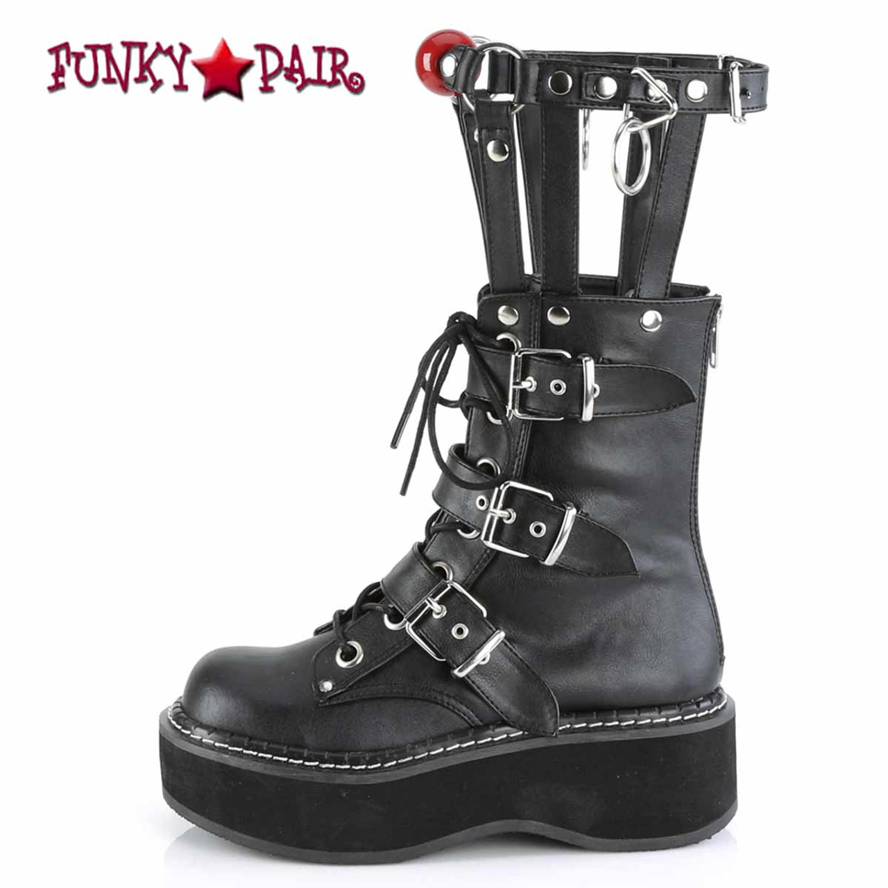 Demonia | Emily-355 Women's Punk Cage 