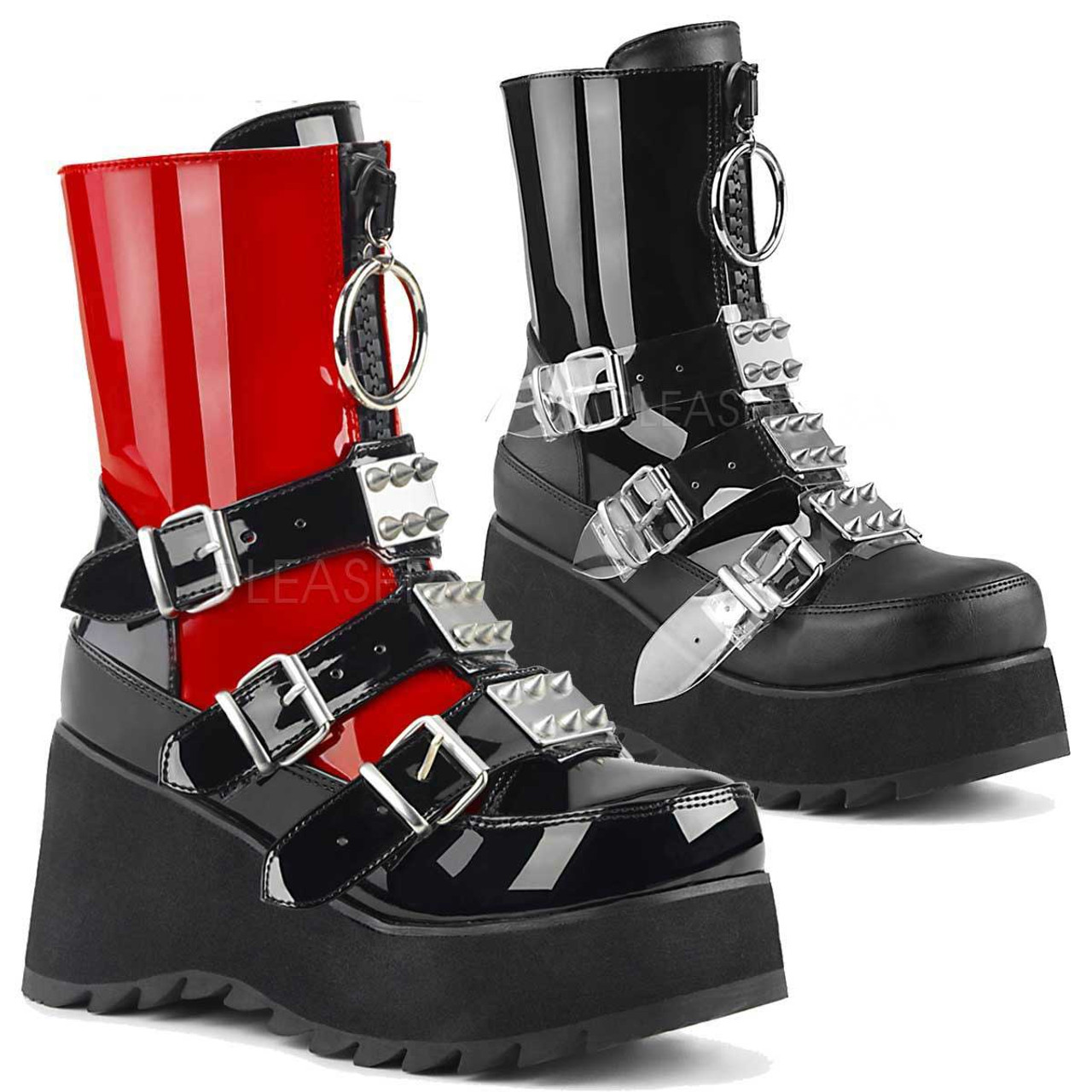 womens boots with buckles