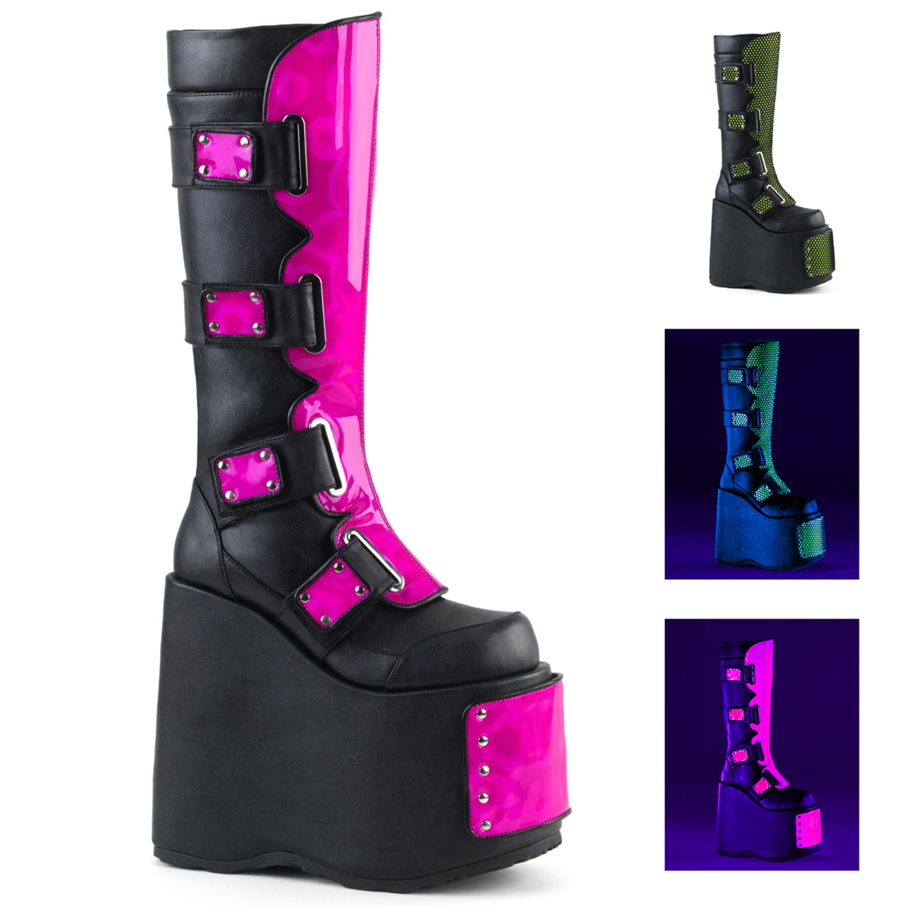 6 inch platform boots