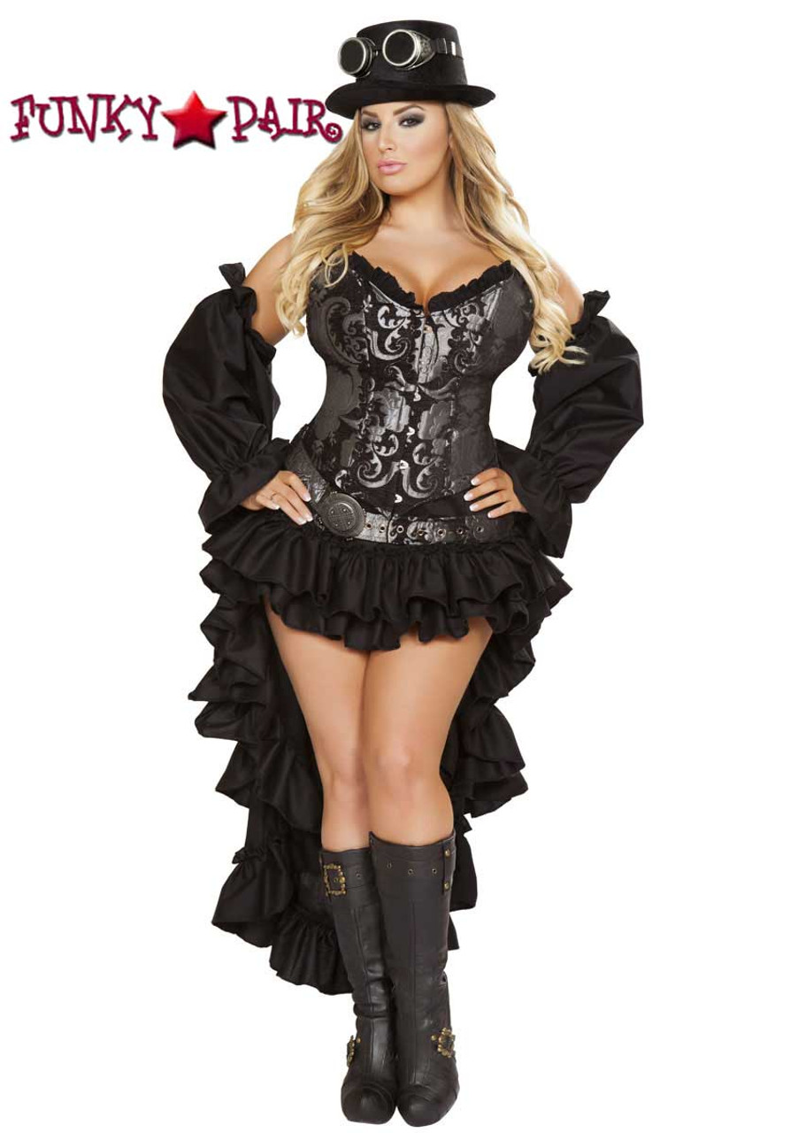Plus Size Steampunk Maiden Roma Costume R 4647x