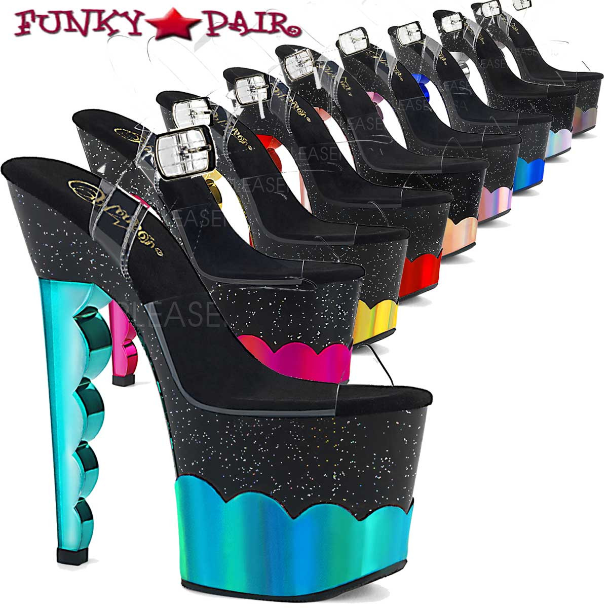 pleaser boots clearance