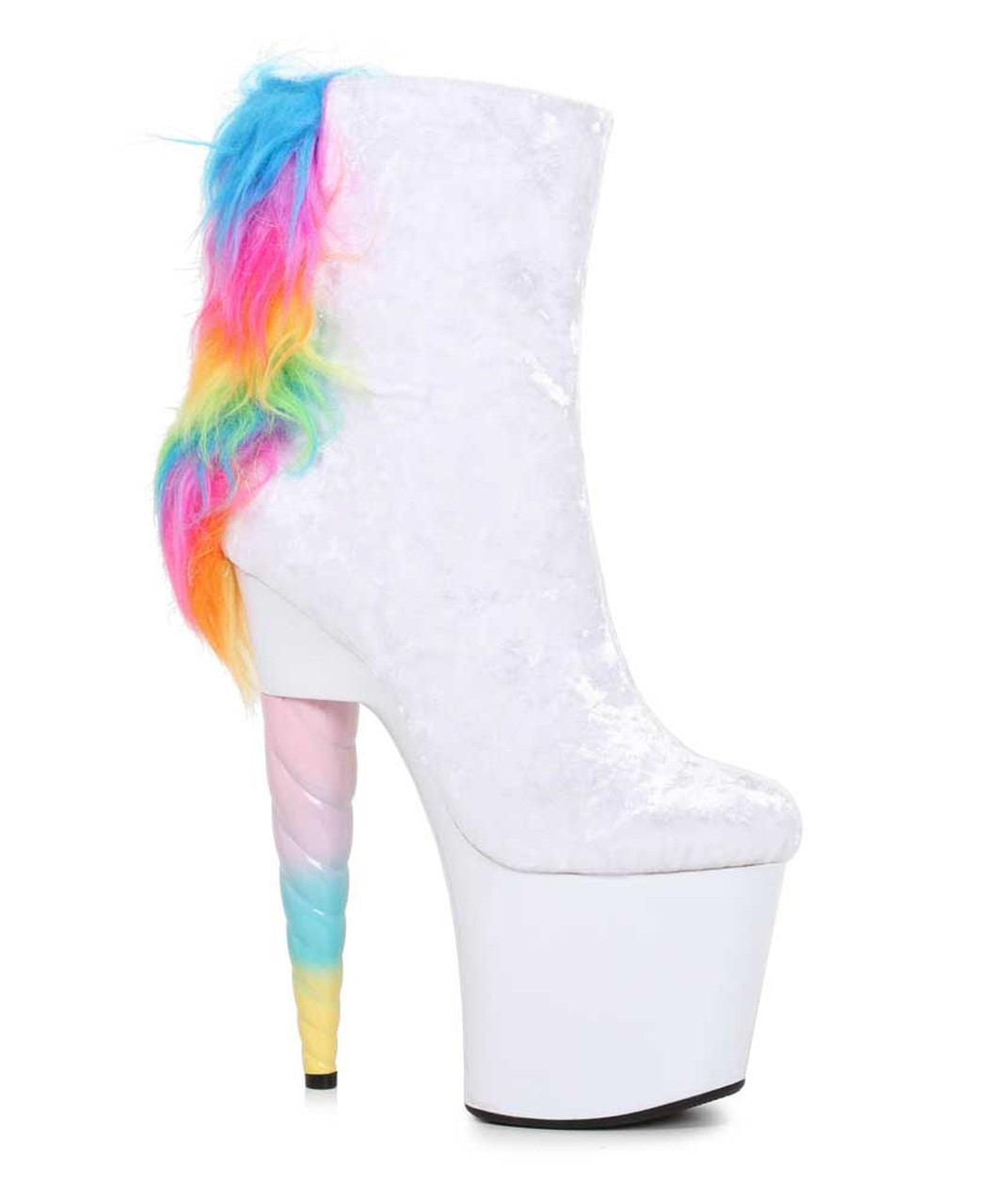 Ellie Shoes 777 Magic 7 Inch Unicorn Heel Platform Ankle Boots