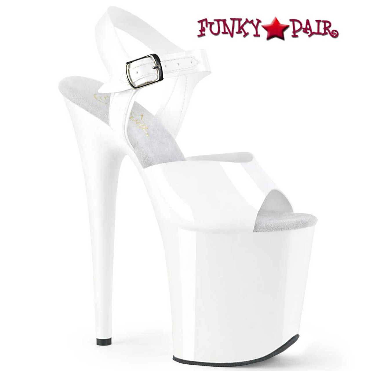 Pleaser | Flamingo-808N, 8 Inch Jelly Like Ankle Strap Platform Sandal