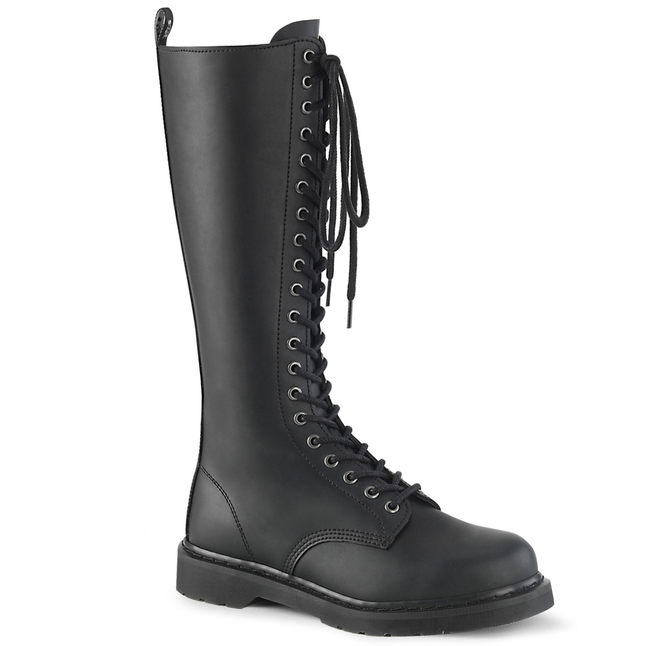 knee length combat boots