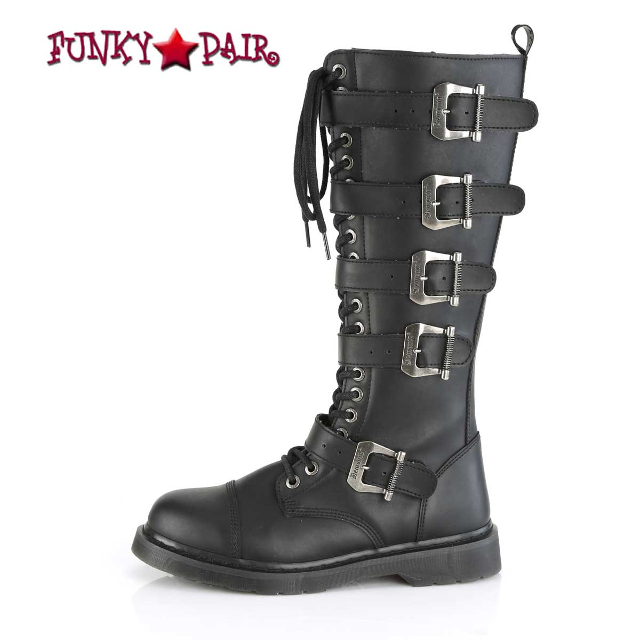 calf high combat boots