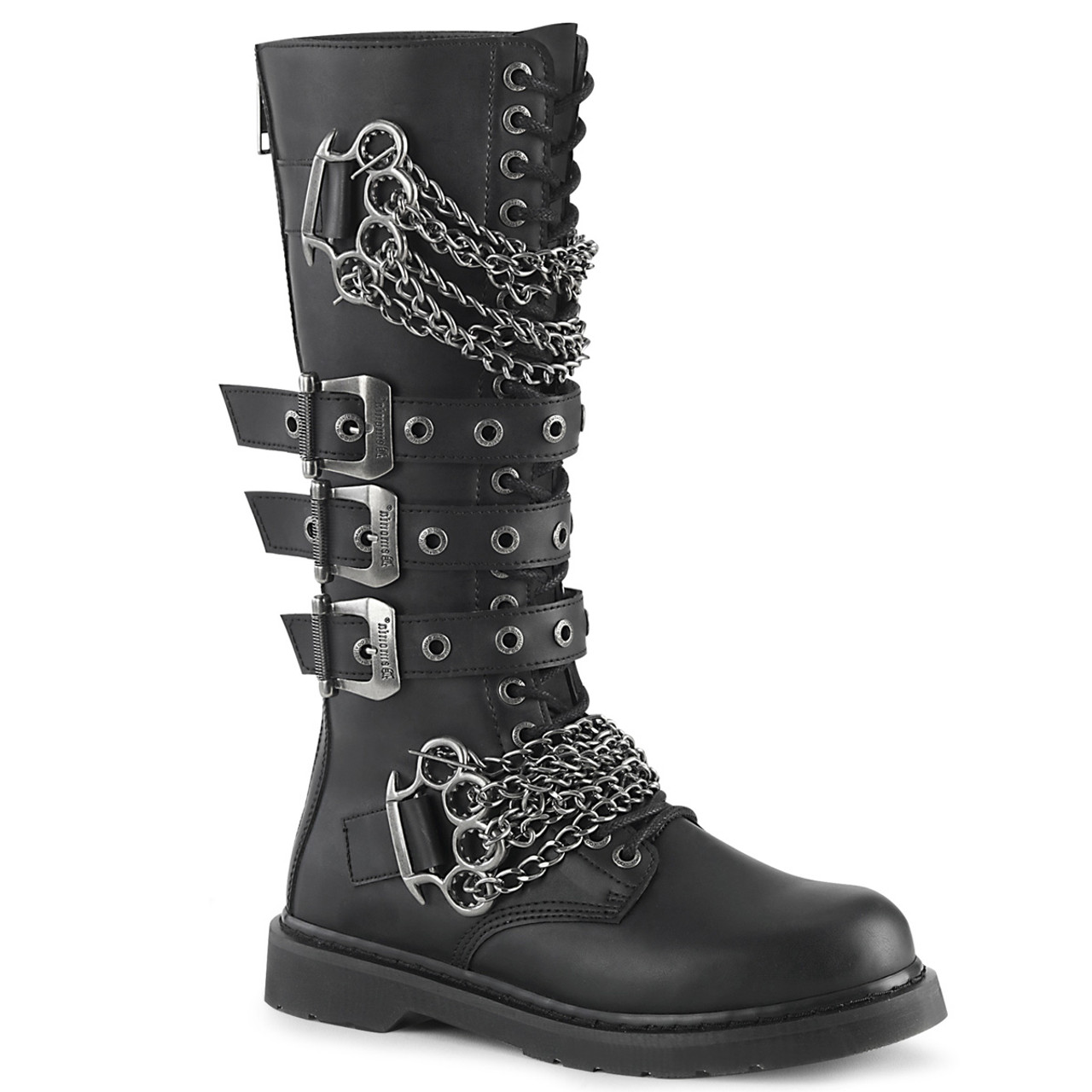 calf length combat boots