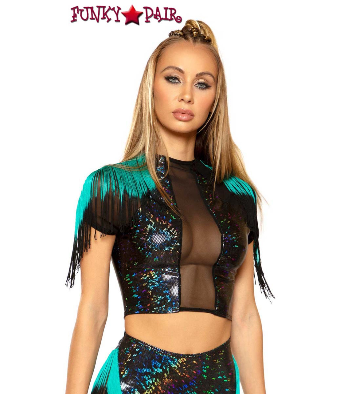 fringe rave top