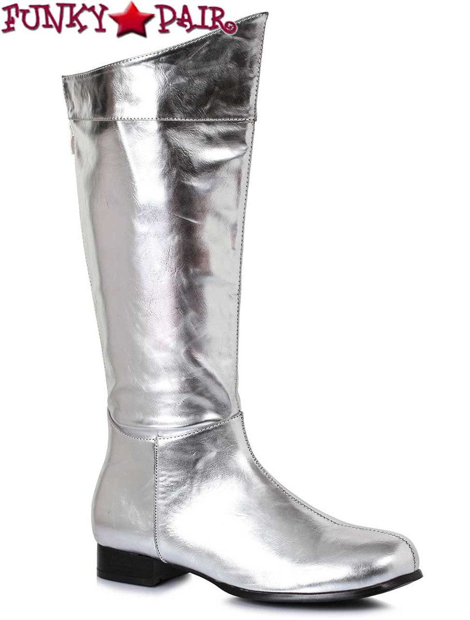 silver boots for men