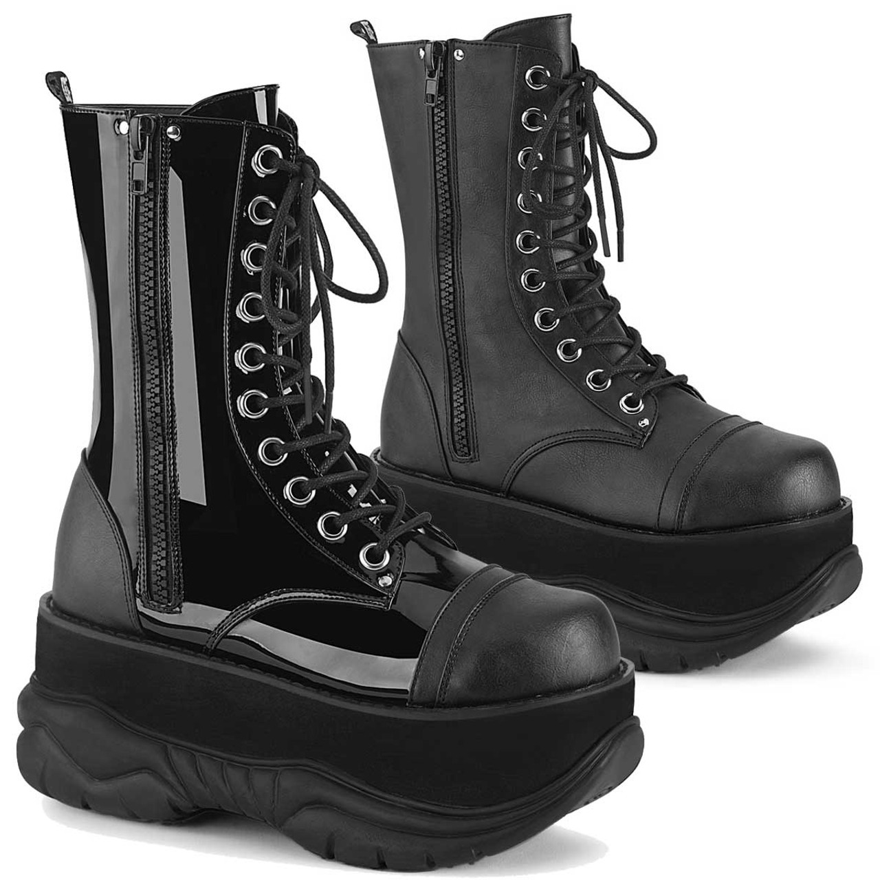 goth lace up boots