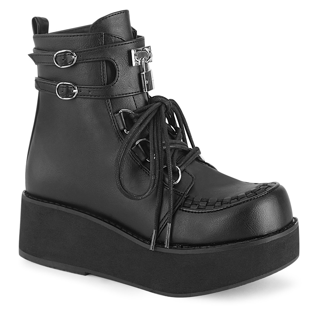 demonia platform ankle boots