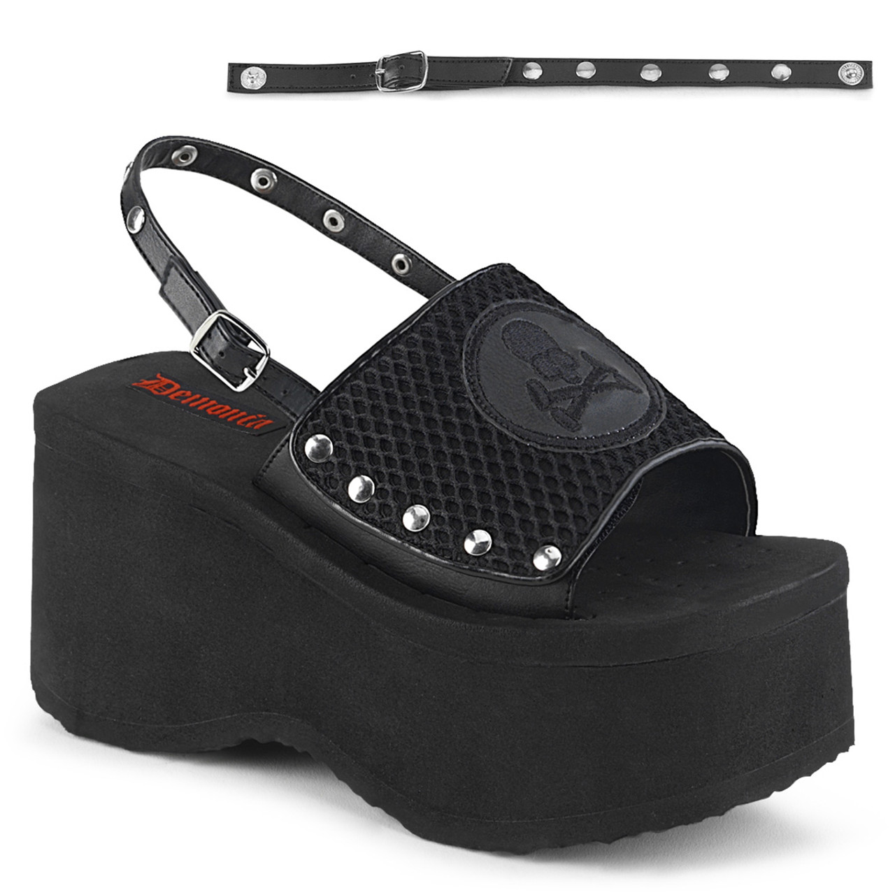 Demonia | Funn-32 Goth Platform Sandal 